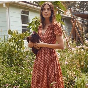 Christy Dawn Dress in Tikka Block